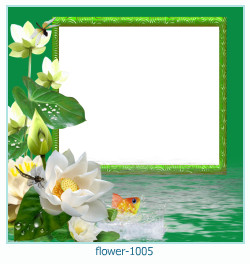 marco de fotos de flores 1005
