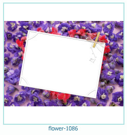marco de fotos de flores 1086