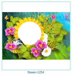 marco de fotos de flores 1254