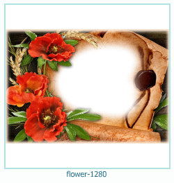 marco de fotos de flores 1280