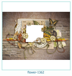 marco de fotos de flores 1362