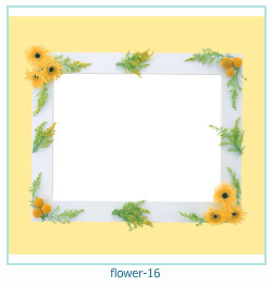 marco de fotos de año de flores 16
