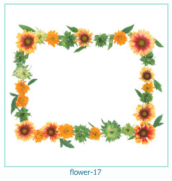 marco de fotos de año de flores 17