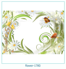 marco de fotos de flores 1780