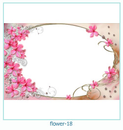marco de fotos de año de flores 18