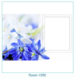 marco de fotos de flores 1990