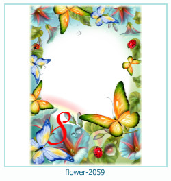 marco de fotos de flores 2059