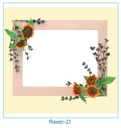 marco de fotos de año de flores 21