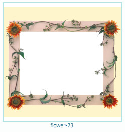 marco de fotos de año de flores 23