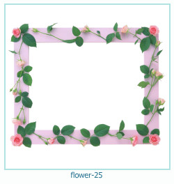 marco de fotos de año de flores 25