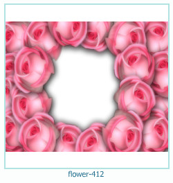 marco de fotos de flores 412