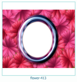 marco de fotos de flores 413
