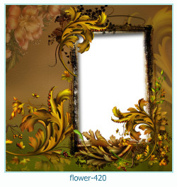 marco de fotos de flores 420