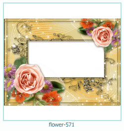 marco de fotos de flores 571