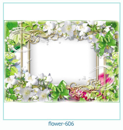 marco de fotos de flores 606