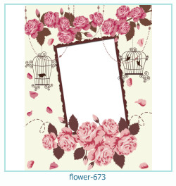 marco de fotos de flores 673