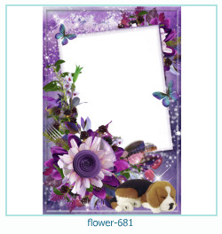 marco de fotos de flores 681