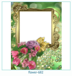 marco de fotos de flores 682