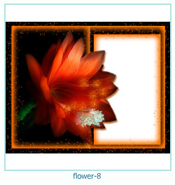 marco de fotos de año de flores 8