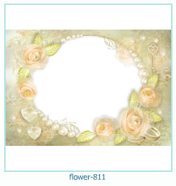 marco de fotos de flores 811