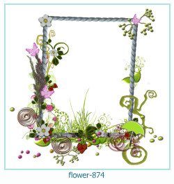 marco de fotos de flores 874