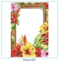 marco de fotos de flores 959