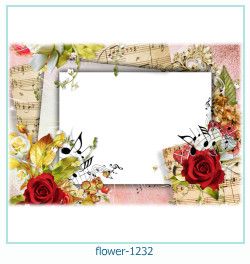 marco de fotos de flores 1232