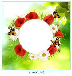 marco de fotos de flores 1390
