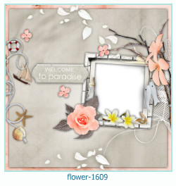 marco de fotos de flores 1609