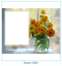 marco de fotos de flores 1864