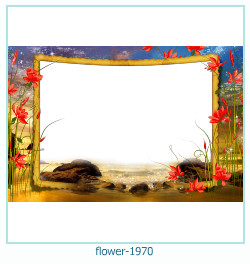 marco de fotos de flores 1970