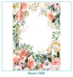 marco de fotos de flores 1980