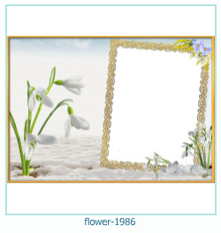 marco de fotos de flores 1986