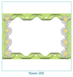 marco de fotos de flores 200