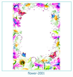 marco de fotos de flores 2001