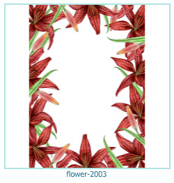 marco de fotos de flores 2003