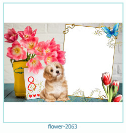 marco de fotos de flores 2063