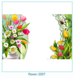 marco de fotos de flores 2097