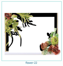 marco de fotos de año de flores 22