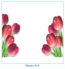 marco de fotos de flores 414