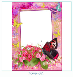 marco de fotos de flores 561
