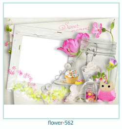 marco de fotos de flores 562