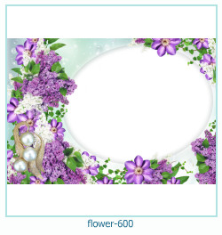 marco de fotos de flores 600