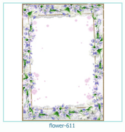 marco de fotos de flores 611