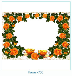 marco de fotos de flores 700