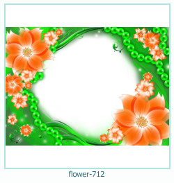 marco de fotos de flores 712