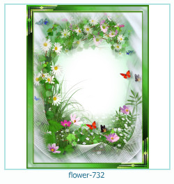 marco de fotos de flores 732