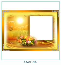 marco de fotos de flores 735
