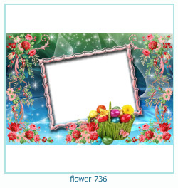 marco de fotos de flores 736