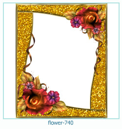 marco de fotos de flores 740